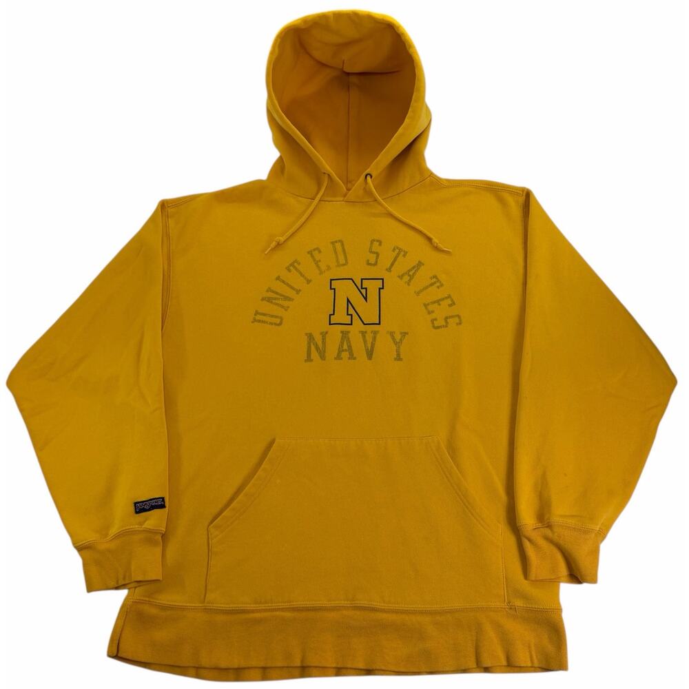 Vintage y2k United States Naval Academy Hoodie Men's Large Jansport Sweatshirt